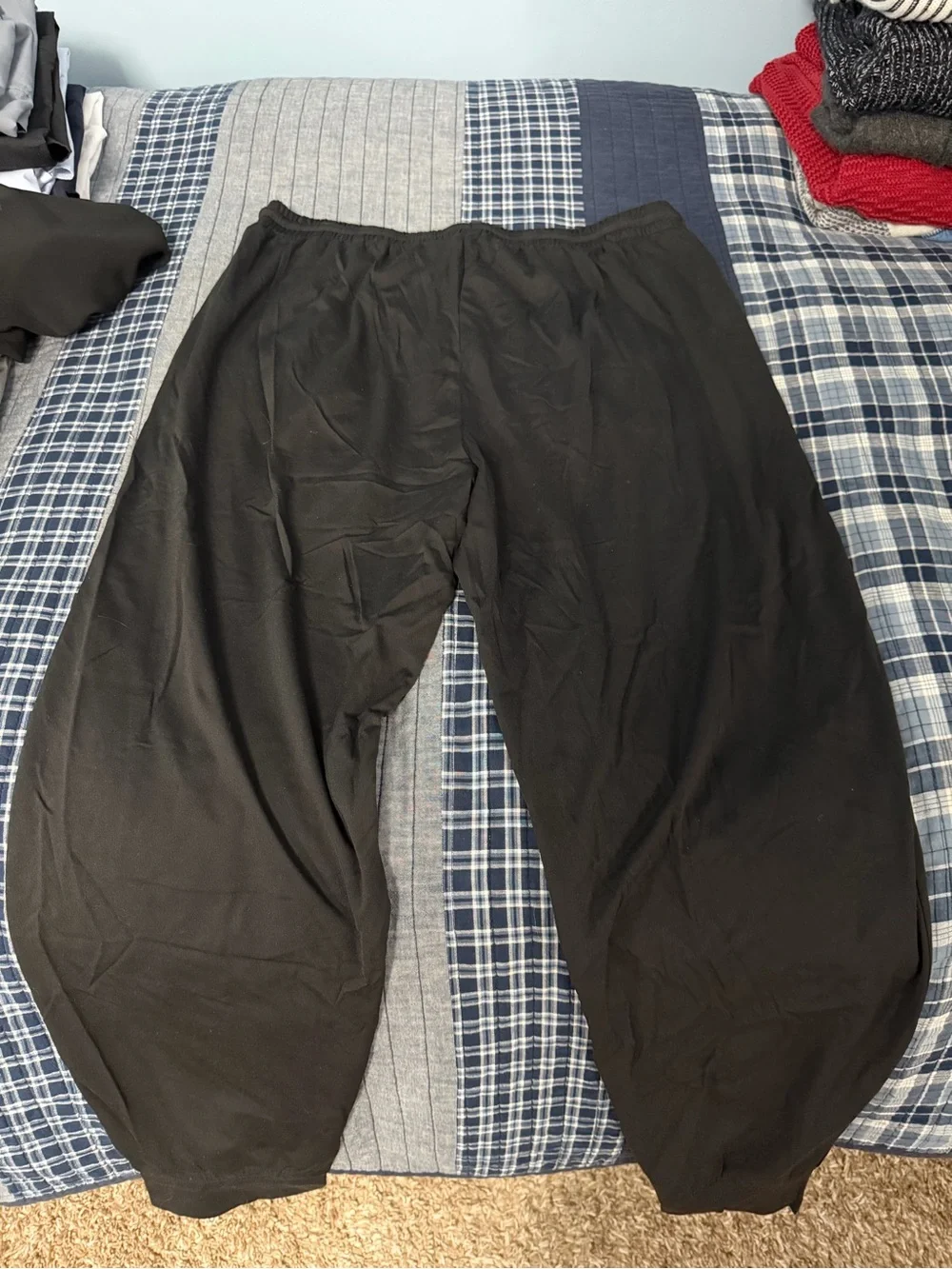 Black Men's Joggers with White The Arch Logo
